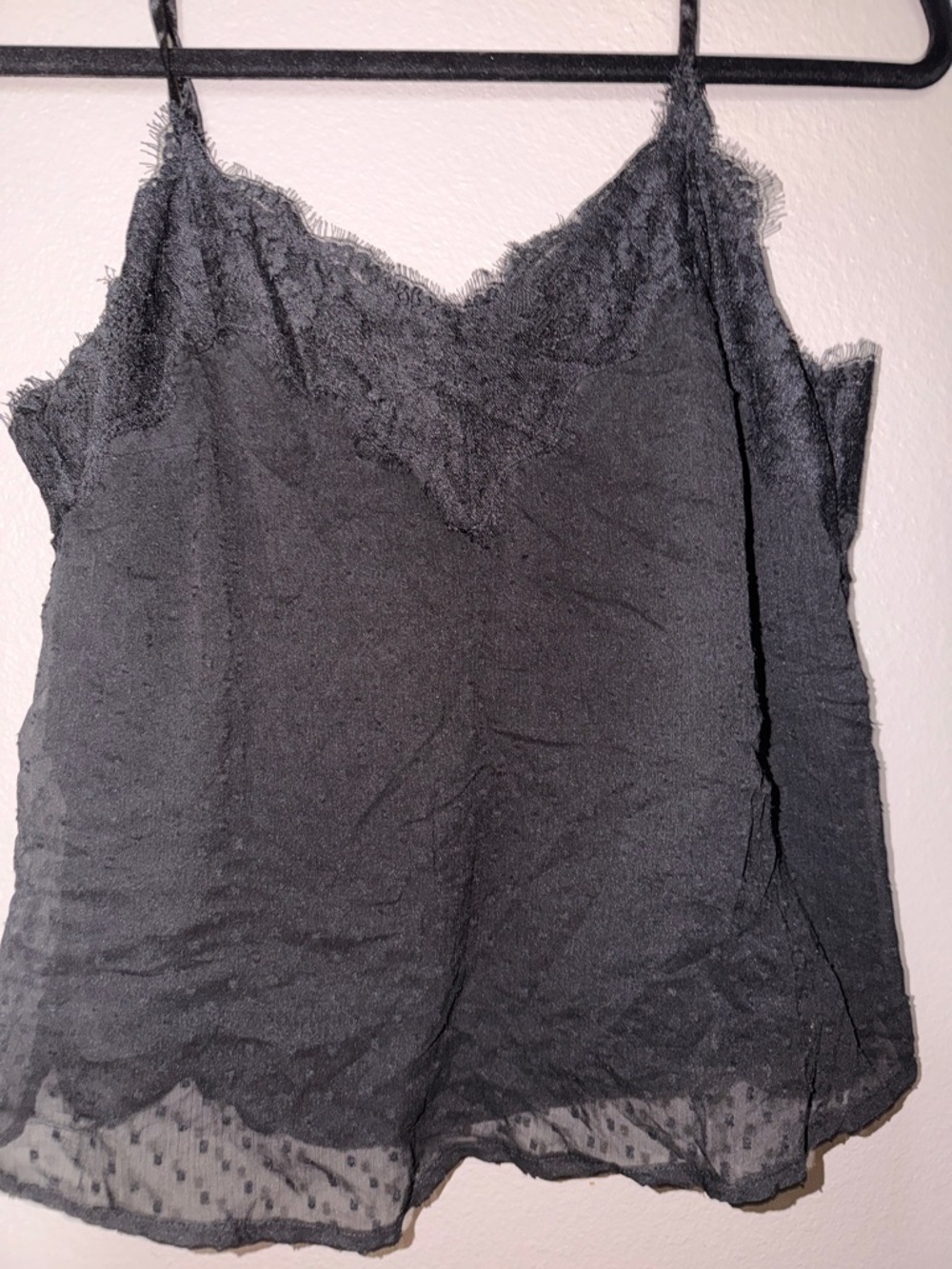 Abercrombie & Fitch Black Lace-Trim Camisole